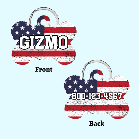 American Flag Tag