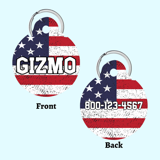 American Flag Tag