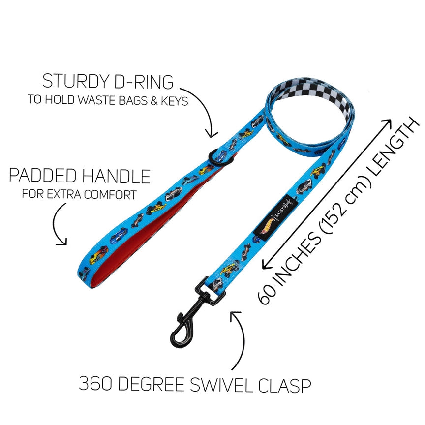 Dog Fabric Leash - Hot Wheels