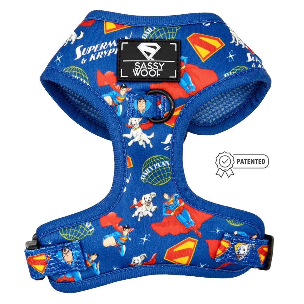 Dog Adjustable Harness - Superman™ & Krypto™