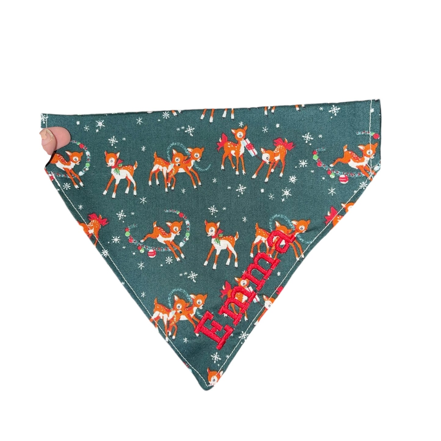 Green Reindeer Bandana