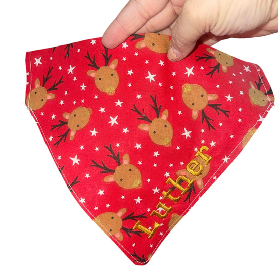 Red Reindeer Bandana