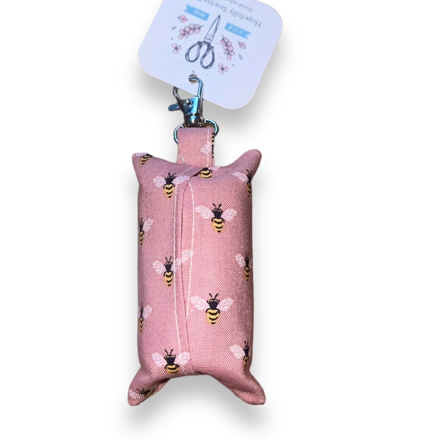 Pink Bee Poop Bag Holder