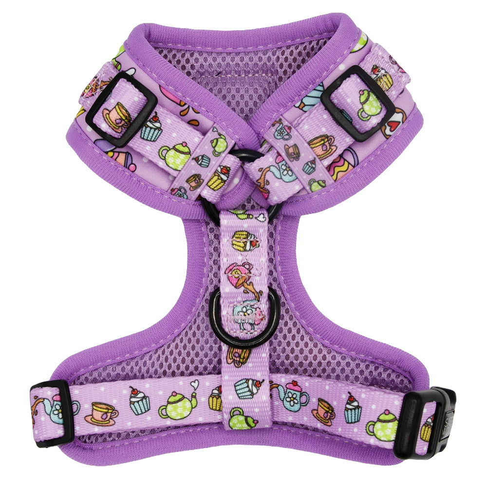 Dog Adjustable Harness - Tea Pawty