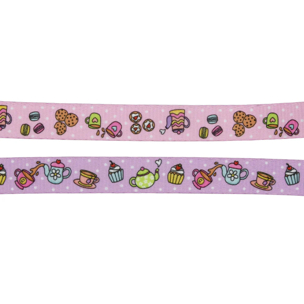 Dog Fabric Leash - Tea Pawty