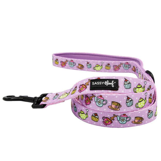 Dog Fabric Leash - Tea Pawty