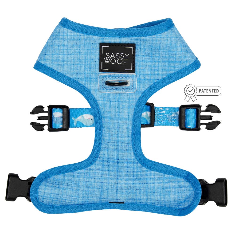 Dog Reversible Harness - Might as Whale